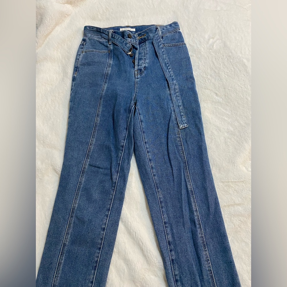 pac sun high rise straight jeans